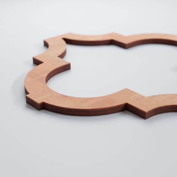 Ekena Millwork Small Marrakesh Decorative Fretwork Wood Wall Panels, Cherry, 11 3/8"W x 11 3/8"H x 3/8"T - WALW12X12X0375MRKCH