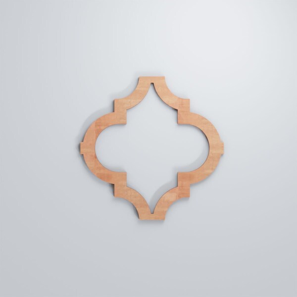 Ekena Millwork Small Marrakesh Decorative Fretwork Wood Wall Panels, Cherry, 11 3/8"W x 11 3/8"H x 3/8"T - WALW12X12X0375MRKCH