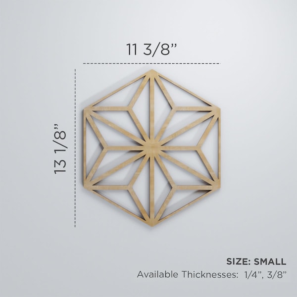 Ekena Millwork Small Hampton Decorative Fretwork Wood Wall Panels, Red Oak, 11 3/8"W x 13 1/8"H x 3/8"T - WALW12X12X0375HMPRO