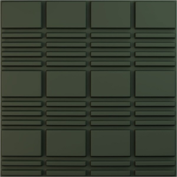 Ekena Millwork 19 5/8in. W x 19 5/8in. H Stacked EnduraWall Decorative 3D Wall Panel, Total 32.04 Sq. Ft., 12PK - WP20X20SDGHC-CASE-12