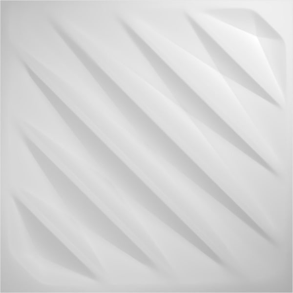 Ekena Millwork 19 5/8in. W x 19 5/8in. H Arrow EnduraWall Decorative 3D Wall Panel, White, 50PK - WP20X20AWWH-CASE-50