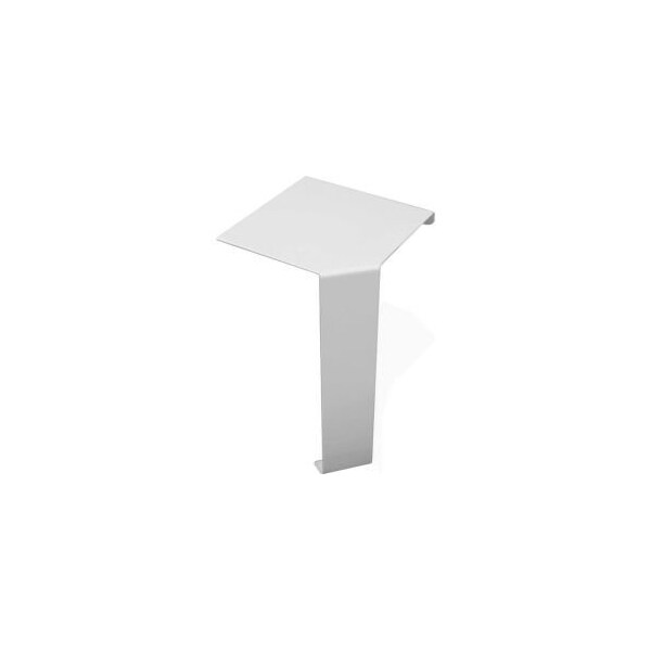 Buss General Partner Co Ltd Baseboarders Basic Series Steel Easy Slip-on Baseboard Heater Cover Inside 90 Degree Corner, White - IC004-WHT