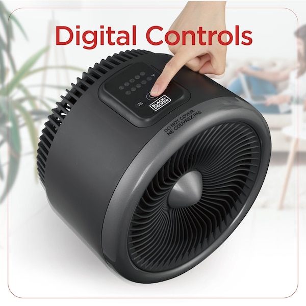 Black & Decker Turbo Electric Heater, Portable Heater with 4 Settings - BHDT118