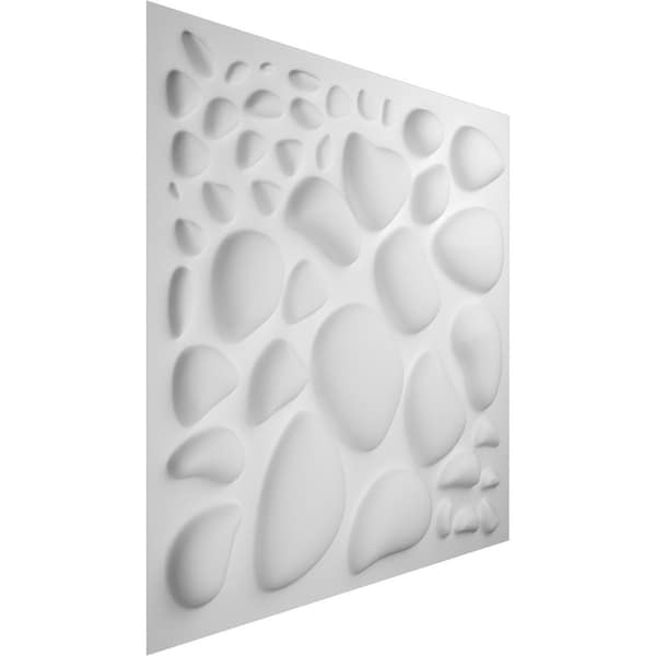 Ekena Millwork 19 5/8in. W x 19 5/8in. H Shale EnduraWall Decorative 3D Wall Panel, White, 20PK - WP20X20SLWH-CASE-20