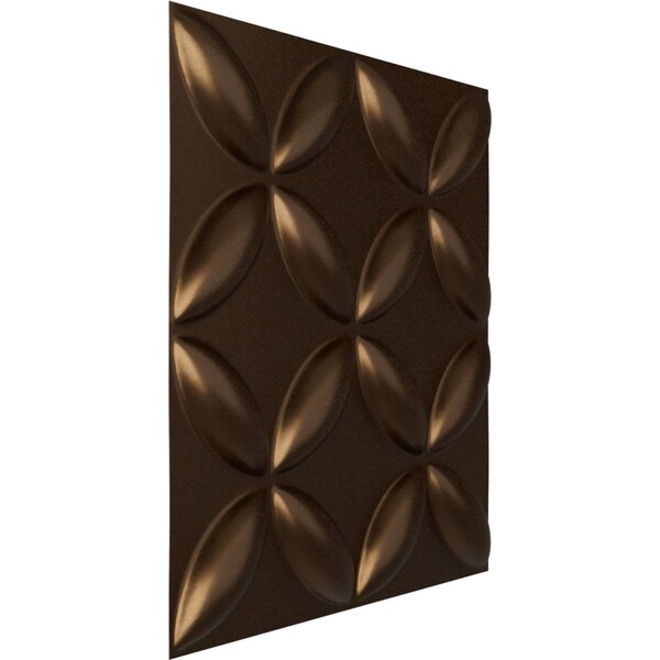 Ekena Millwork 19 5/8in. W x 19 5/8in. H Wallflower EnduraWall Decorative 3D Wall Panel Covers 2.67 Sq. Ft. - WP20X20WACAB