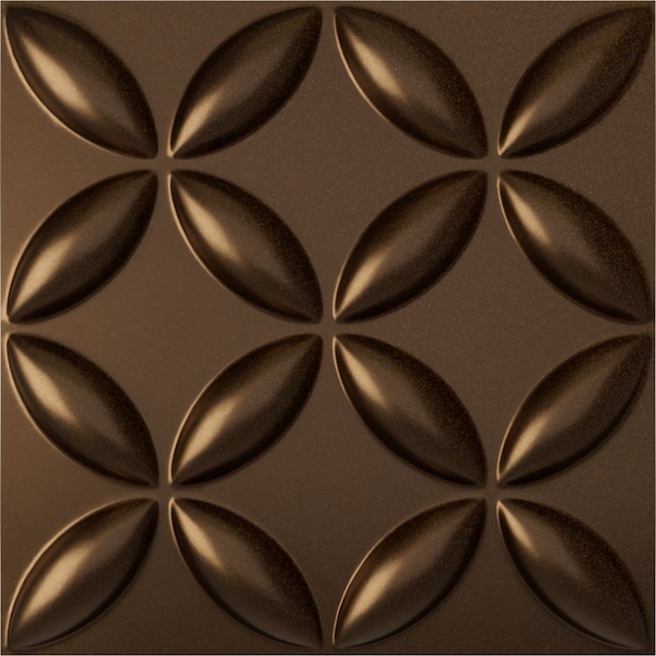 Ekena Millwork 19 5/8in. W x 19 5/8in. H Wallflower EnduraWall Decorative 3D Wall Panel Covers 2.67 Sq. Ft. - WP20X20WACAB