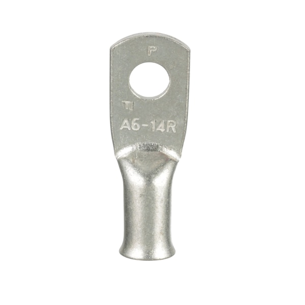 Terminal de cable de batería Panduit, 6 AWG, Perno de 1/4" (paquete de 100), 100PK - A6-14R-C