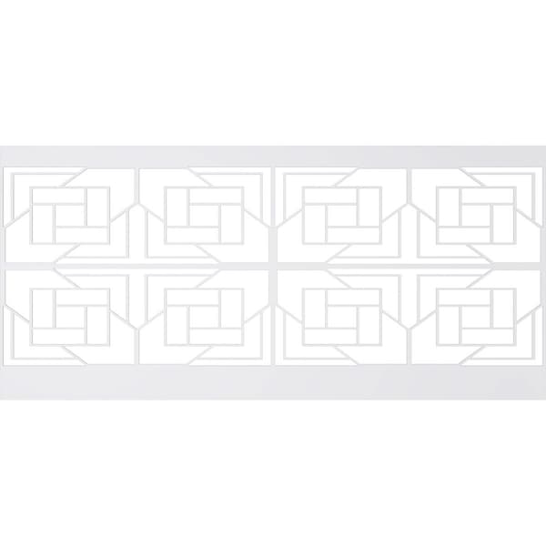 Ekena Millwork 44"H x 94 1/2"W Loveland PVC Wainscot Paneling Kit - WPK44X94LLD