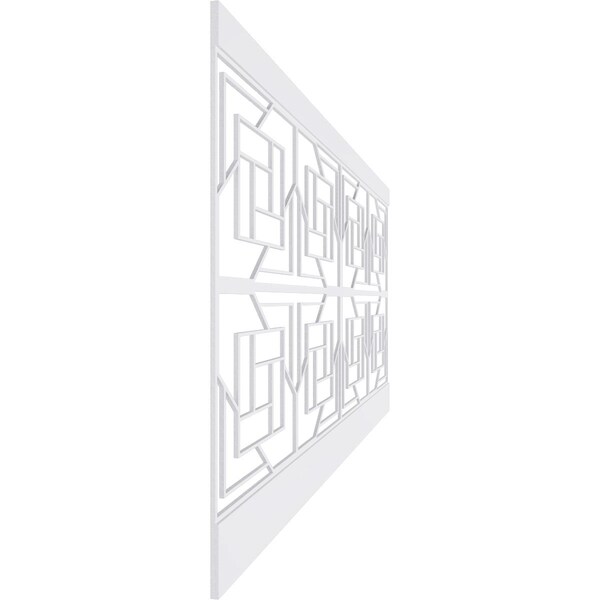 Ekena Millwork 44"H x 94 1/2"W Loveland PVC Wainscot Paneling Kit - WPK44X94LLD