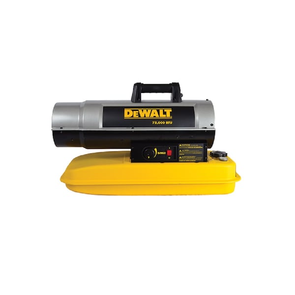 Dewalt Forced Air Heater, Kerosene, 75000 BtuH - DXH75KT
