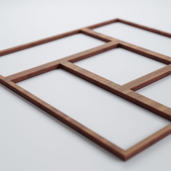 Ekena Millwork Medium Sheffield Decorative Fretwork Wood Wall Panels, Walnut, 15 3/8"W x 15 3/8"H x 3/8"T - WALW16X16X0375SHFWA