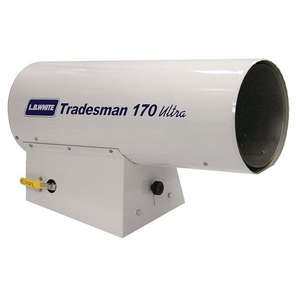 L.B. White Portable Gas Torpedo Heater, Liquid Propane, Direct Spark, 10 in Wx 24 in L - CP170EUPN21163T