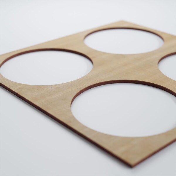 Ekena Millwork Large Wembley Decorative Fretwork Wood Wall Panels, Hickory, 23 3/8"W x 23 3/8"H x 3/8"T - WALW24X24X0375WEMHI