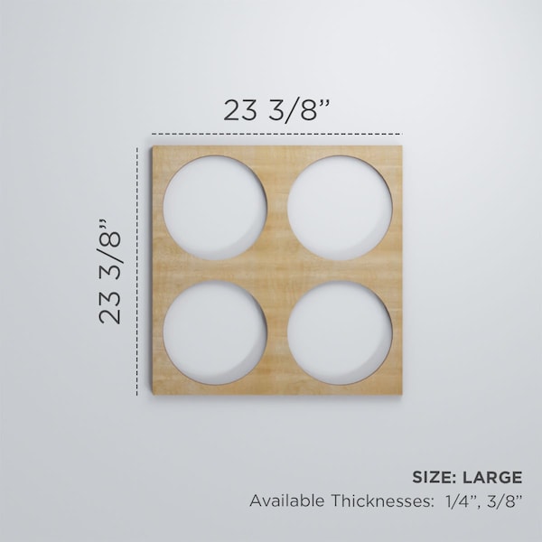 Ekena Millwork Large Wembley Decorative Fretwork Wood Wall Panels, Hickory, 23 3/8"W x 23 3/8"H x 3/8"T - WALW24X24X0375WEMHI