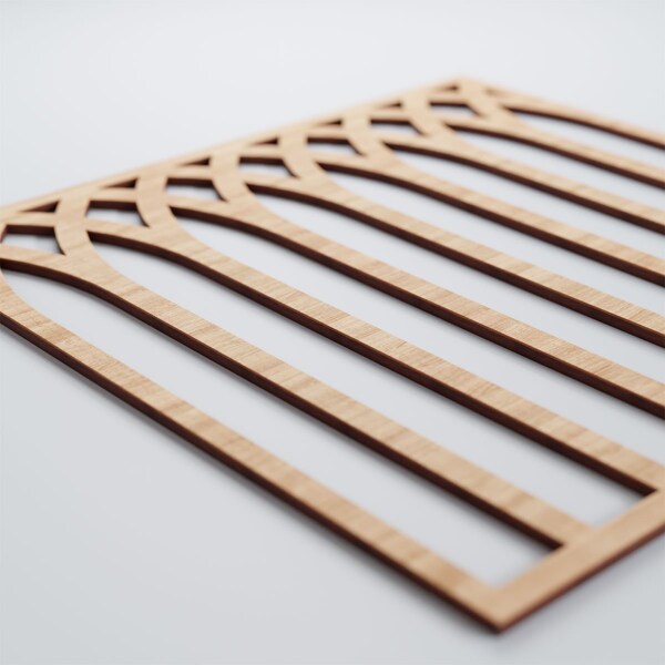 Ekena Millwork Large Cedar Park Decorative Fretwork Wood Wall Panels, Alder, 23 3/8"W x 23 3/8"H x 3/8"T - WALW24X24X0375CRPAL