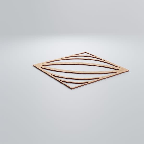 Ekena Millwork Large Otis Decorative Fretwork Wood Wall Panels, Alder, 23 3/8"W x 23 3/8"H x 3/8"T - WALW24X24X0375OTSAL