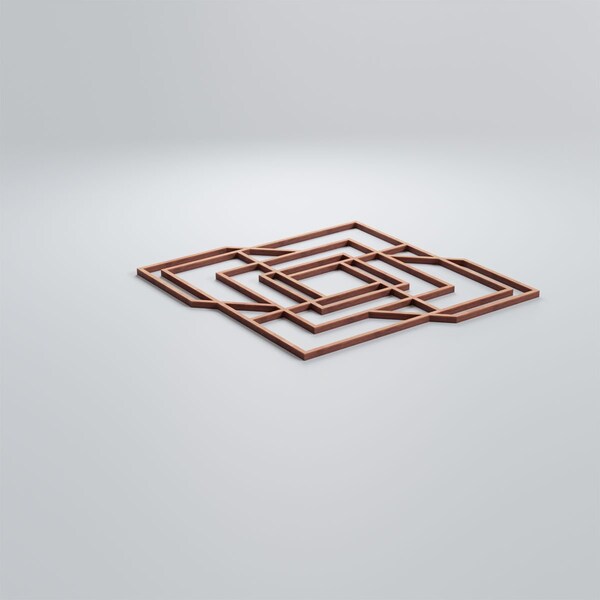 Ekena Millwork Medium Norwood Decorative Fretwork Wood Wall Panels, Cherry, 15 3/8"W x 15 3/8"H x 3/8"T - WALW16X16X0375NWDCH