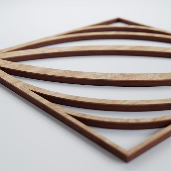 Ekena Millwork Small Otis Decorative Fretwork Wood Wall Panels, Red Oak, 11 3/8"W x 11 3/8"H x 3/8"T - WALW12X12X0375OTSRO