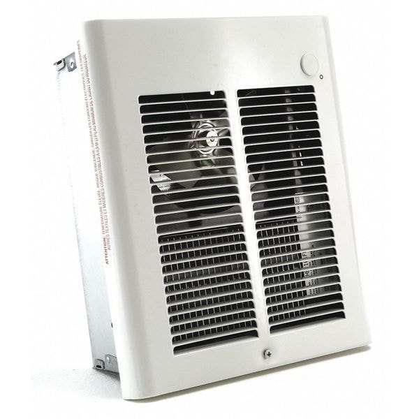 Dayton Recessed Electric Wall-Mount Heater, Recessed or Surface, 1500 W, 120V AC, White - 2HAD6