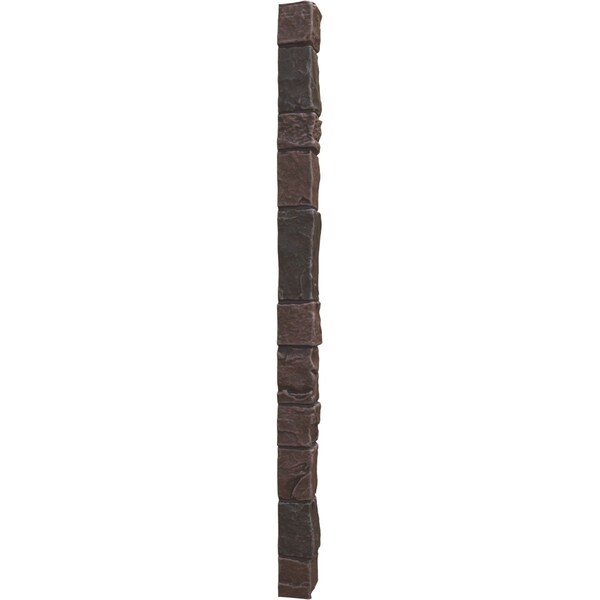 Ekena Millwork Universal Outside Corner for StoneWall Faux Stone Siding Panels - PNUOC03X48DT