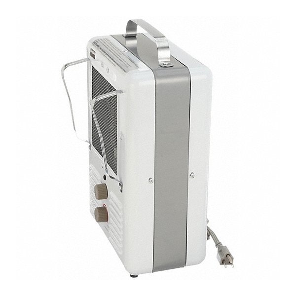 Dayton Portable Electric Jobsite & Garage Heater, 120V, 1.3 kW/1.5 kW, 5-15P, 1-Phase - 3VU33