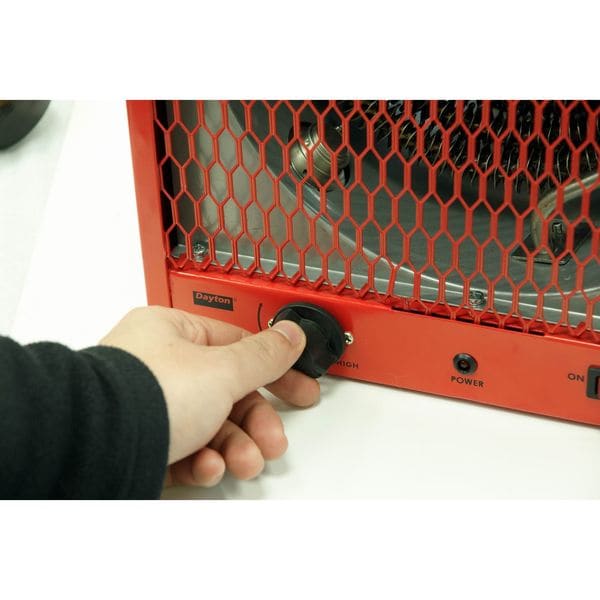 Dayton Portable Electric Jobsite & Garage Heater, 5600W/4200W, 208/240V AC, 1 Phase, 19,110 / 14,335 BtuH - 3VU36