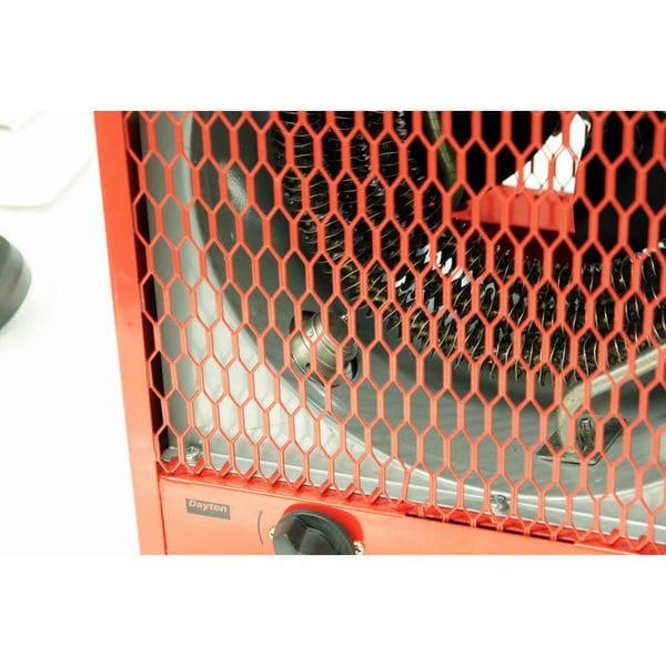 Dayton Portable Electric Jobsite & Garage Heater, 5600W/4200W, 208/240V AC, 1 Phase, 19,110 / 14,335 BtuH - 3VU36