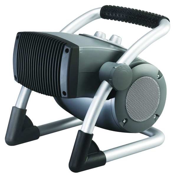 Air King Portable Electric Jobsite & Garage Heater, 0.6/0.9/1.5kW Output, 120VAC, 1 Phase, 5-15P - 8900