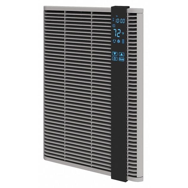 Qmark Recessed Electric Wall-Mount Heater, Recessed, 250 to 2000 W, 240V AC, Gray - HT2024SS