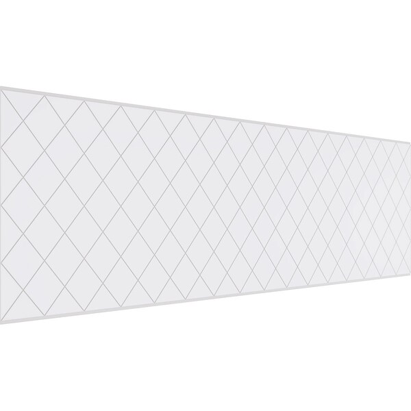 Ekena Millwork Set of Four Panels for 94 1/2"W x 32 1/4"H Checkerboard Fretwork Wainscot Wall Paneling - WPKP16X01X47CBD