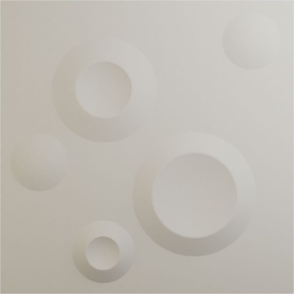 Ekena Millwork 11 7/8in. W x 11 7/8in. H Cole EnduraWall Decorative 3D Wall Panel, Total 11.76 Sq. Ft., 12PK - WP12X12COGBW-CASE-12