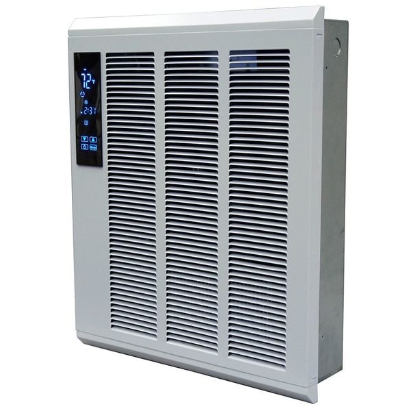 Qmark Recessed Electric Wall-Mount Heater, Recessed or Surface, 1800 to 4000 W, 240V AC, White - SSHO4004