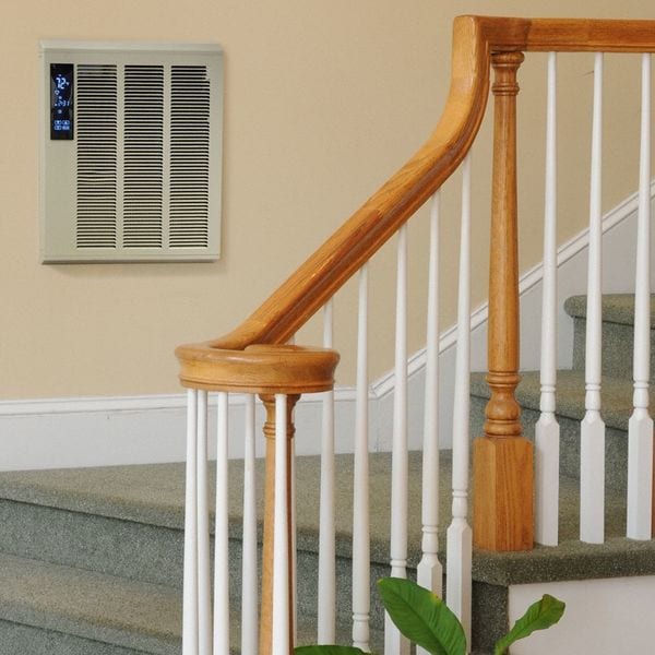 Qmark Recessed Electric Wall-Mount Heater, Recessed or Surface, 1800 to 4000 W, 240V AC, White - SSHO4004
