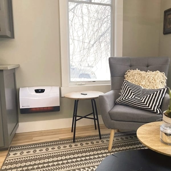 Heat Storm Infrared Space Heater, WIFI, Wall Mount, Digital Display, Adjustable Thermostat, 1500W, 120V, Black - HS-1500-PHX-WIFI