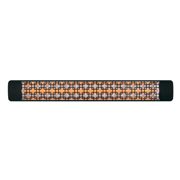 Eurofase 304 SS 61in Single Element 3000W 480V Heater, Black, Brix Decor Plate - EF30480B5