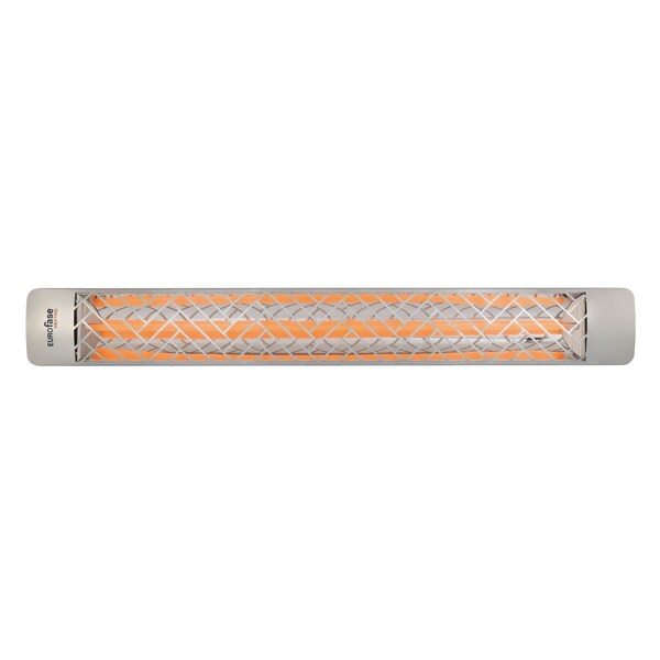 Eurofase 304 SS 61in Single Element 3000W 277V Heater, Stainless Steel, Chevron Decor Plate - EF30277S1