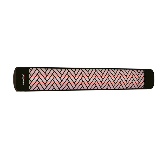 Eurofase Black Chevron Decor Plate Upgrade Kit For Eurofase 61in Patio Heaters - EF61DCB1
