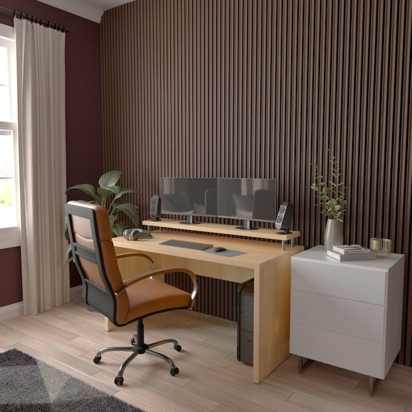 Ekena Millwork AcoustixPro Noise Cancelling Concave Small Slat Wall Panel - SWA0625X0500CVEP