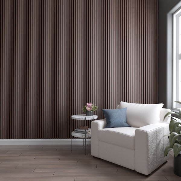 Ekena Millwork AcoustixPro Noise Cancelling Concave Small Slat Wall Panel - SWA0625X0500CVEP