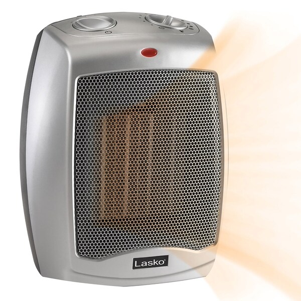 Almo 1500W Portable Ceramic Convection Heater with Adjustable Thermostat and Overheat Protection - 754200