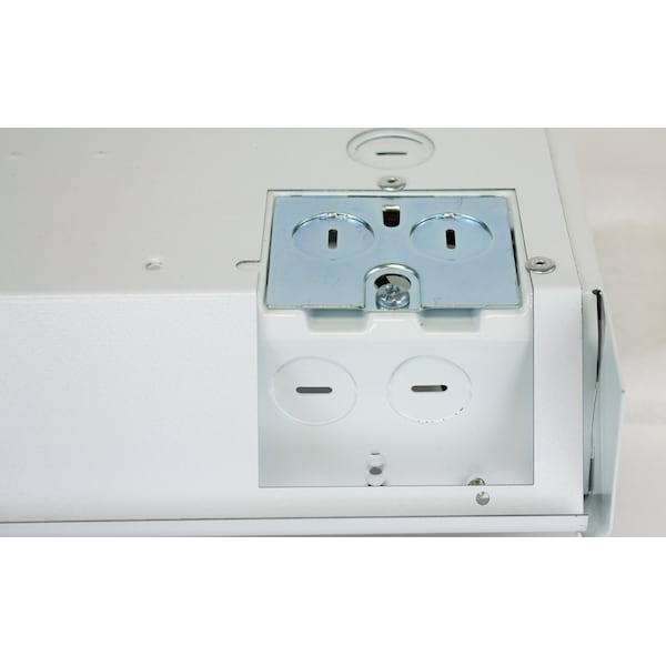 King Electric K Baseboard Heater Back Wire 3' 120V 750W White - 3K1207BW-BK