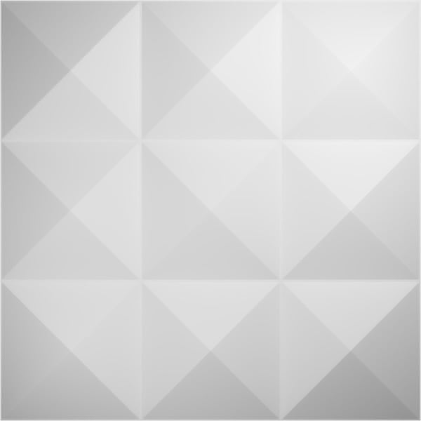 Ekena Millwork 19 5/8in. W x 19 5/8in. H Benson EnduraWall Decor 3D Wall Panel Covers, Total 26.75 Sq. Ft., 10PK - WP20X20BEWH-CASE-10