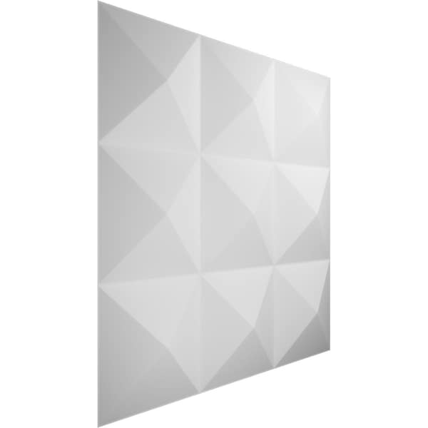 Ekena Millwork 19 5/8in. W x 19 5/8in. H Benson EnduraWall Decor 3D Wall Panel Covers, Total 26.75 Sq. Ft., 10PK - WP20X20BEWH-CASE-10