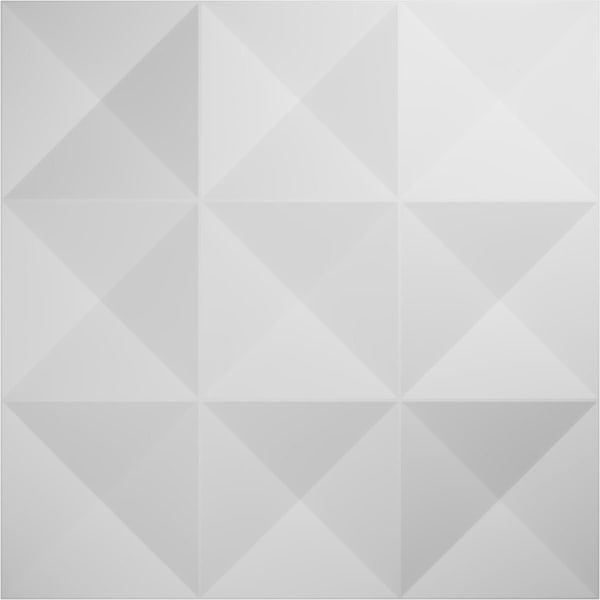 Ekena Millwork 19 5/8in. W x 19 5/8in. H Benson EnduraWall Decor 3D Wall Panel Covers, Total 26.75 Sq. Ft., 10PK - WP20X20BEWH-CASE-10