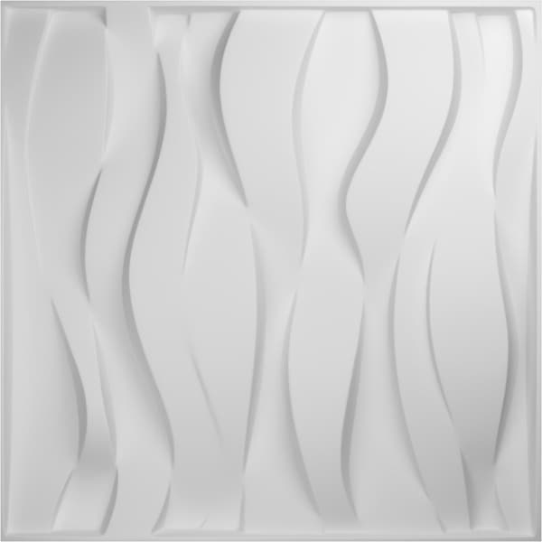 Ekena Millwork 19 5/8in. W x 19 5/8in. H Riverbank EnduraWall Decor 3D Wall Panel Covers Total 53.49 Sq. Ft., 20PK - WP20X20RVWH-CASE-20