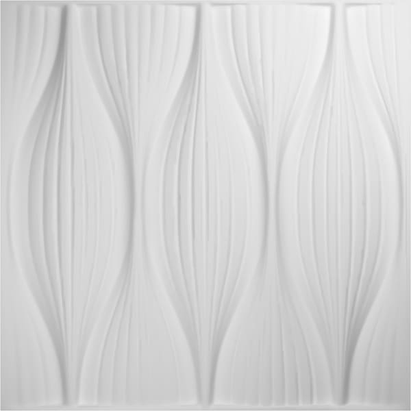 Ekena Millwork 19 5/8in. W x 19 5/8in. H Willow EnduraWall Decorative 3D Wall Panel, White, 20PK - WP20X20WWWH-CASE-20