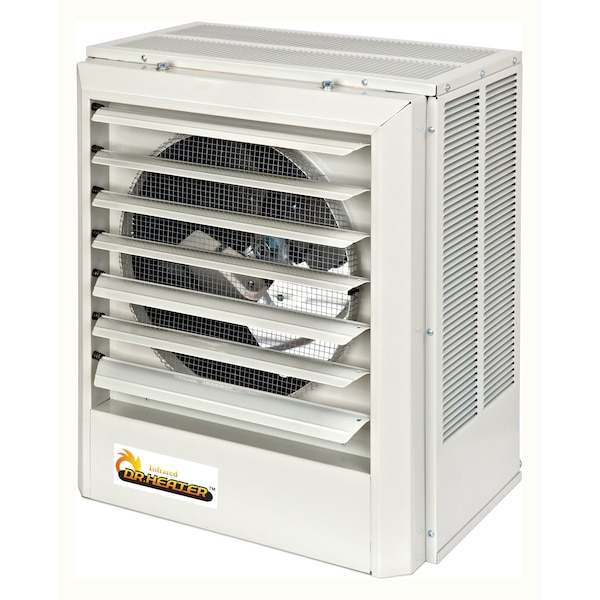 Dr Infrared Heater Fan Forced Electric Unit Heater, 3 Phase, 240V, 11.2kW/15kW, 14 in W - DR-P3150
