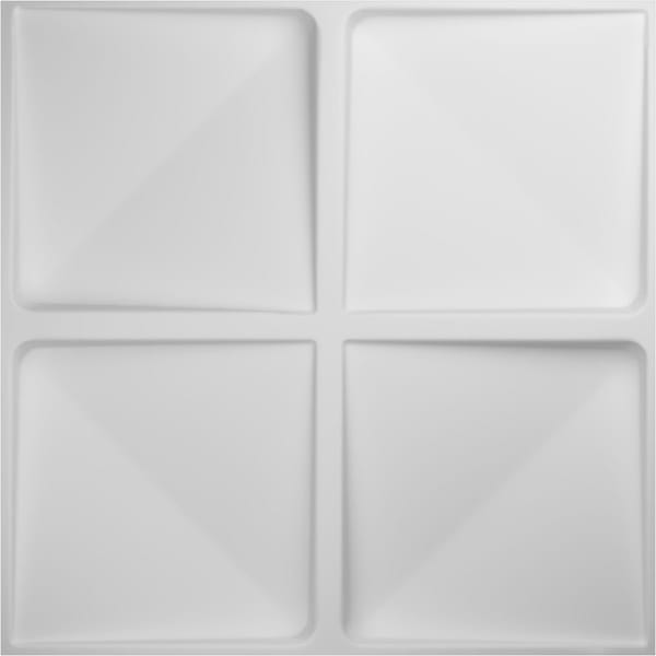 Ekena Millwork 19 5/8in. W x 19 5/8in. H Edinburgh EnduraWall Decor 3D Wall Panel Covers, Total 32.1 Sq. Ft., 12PK - WP20X20EDWH-CASE-12