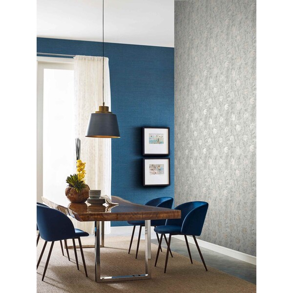 York Wallcoverings French Marigold Gold  and White Wallpaper - AF6516