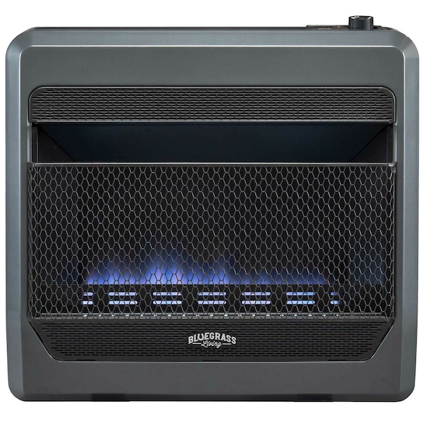 Bluegrass Living Propane Gas Vent Free Blue Flame Gas Space Heater With Blower An - B30TPB-BB